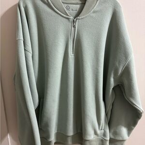 Gilly Hicks Light Green Half-Zip Jacket